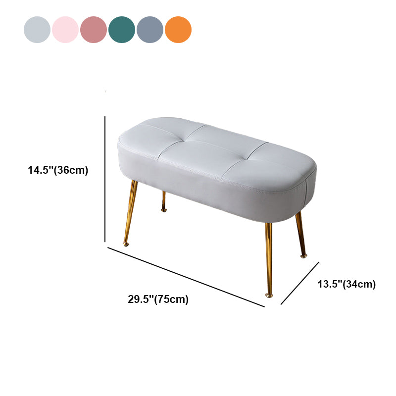 14.2"H Glam Bench Cushioned Tufted Entryway and Bedroom Bench Clearhalo 'Benches' 'Chairs & Seating' 'furn' 'furn_benches' 'Furniture' 'Living Room Furniture' 6070522