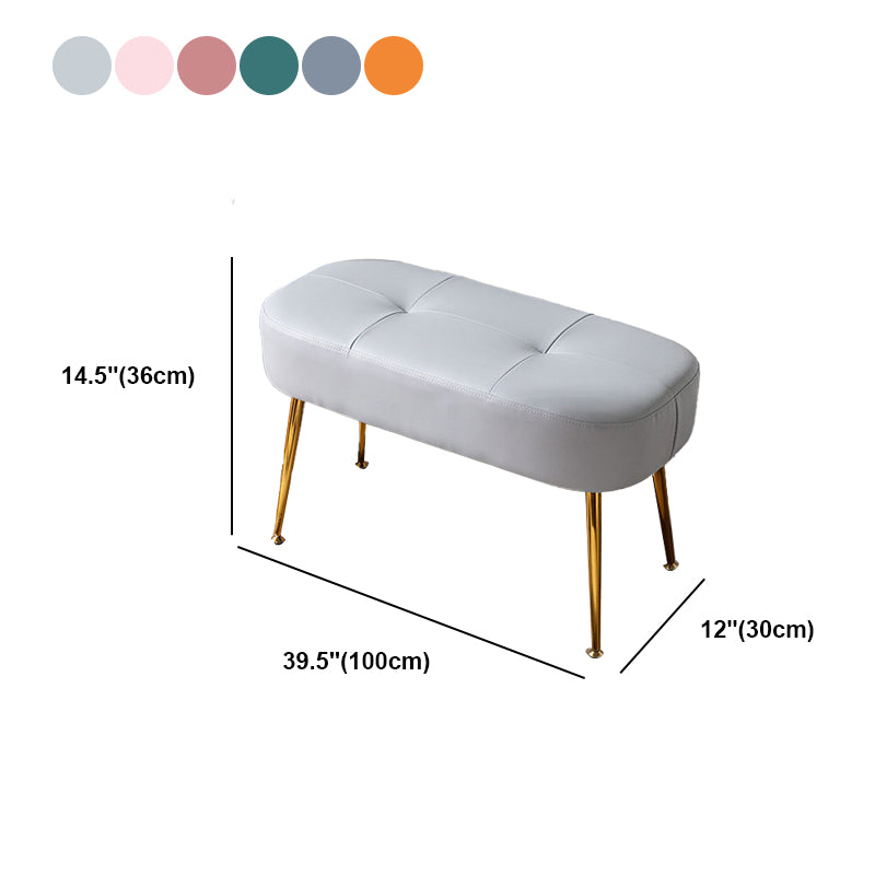14.2"H Glam Bench Cushioned Tufted Entryway and Bedroom Bench Clearhalo 'Benches' 'Chairs & Seating' 'furn' 'furn_benches' 'Furniture' 'Living Room Furniture' 6070523