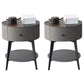 1 Drawer Accent Table Nightstand 21.65" Tall Contemporary Bed Nightstand with 1 Shelf