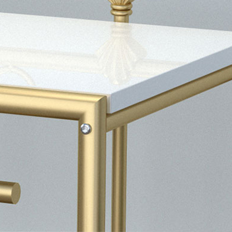 Armoire de chevet industrielle ouverte de table de table de table de rangement ouvert pour chambre à coucher