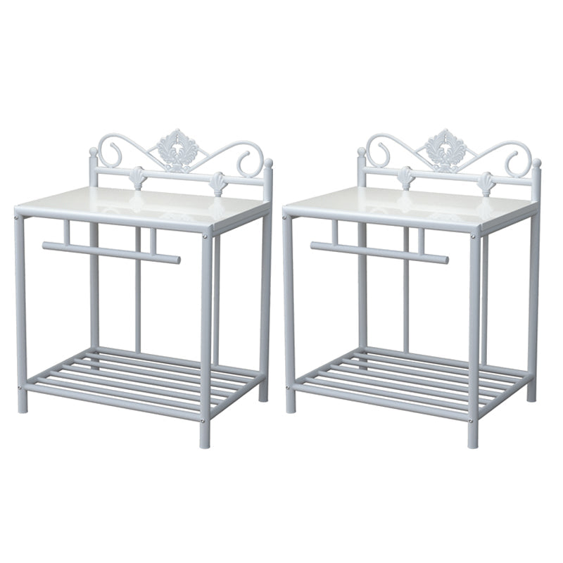 Armoire de chevet industrielle ouverte de table de table de table de rangement ouvert pour chambre à coucher