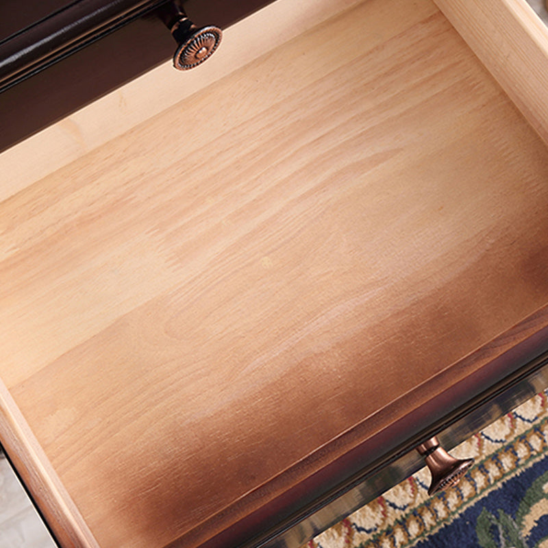 Solid Wood Night Table Open Storage Bed Nightstand with Drawer Clearhalo 'Bedroom Furniture' 'furn' 'furn_night_stand' 'Furniture' 'night_stand' 'Nightstands' 6070703