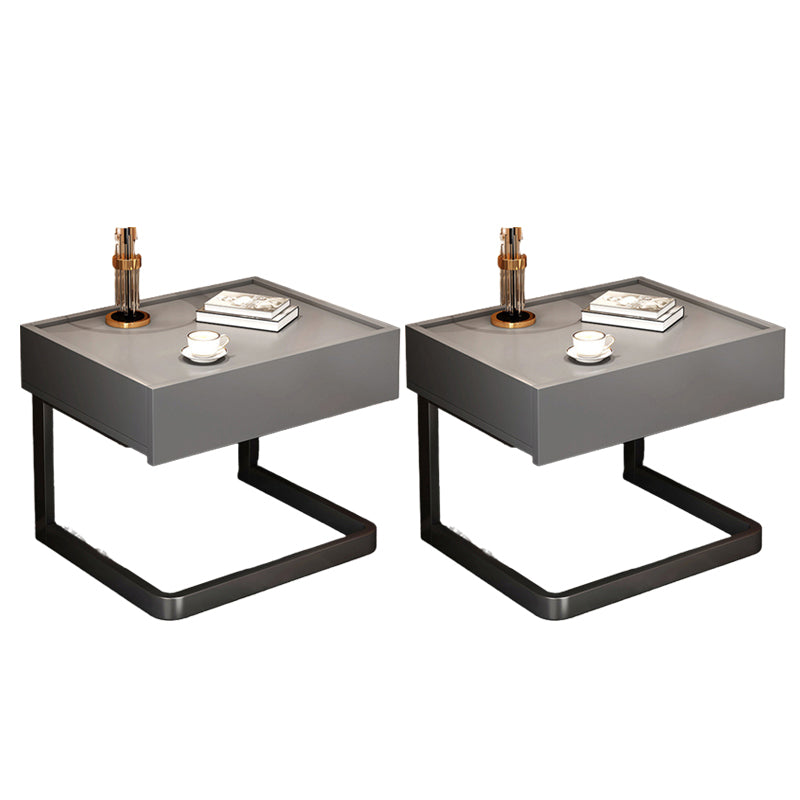 Moderno comodino da letto in legno prodotto moderno con cassetto per camera da letto