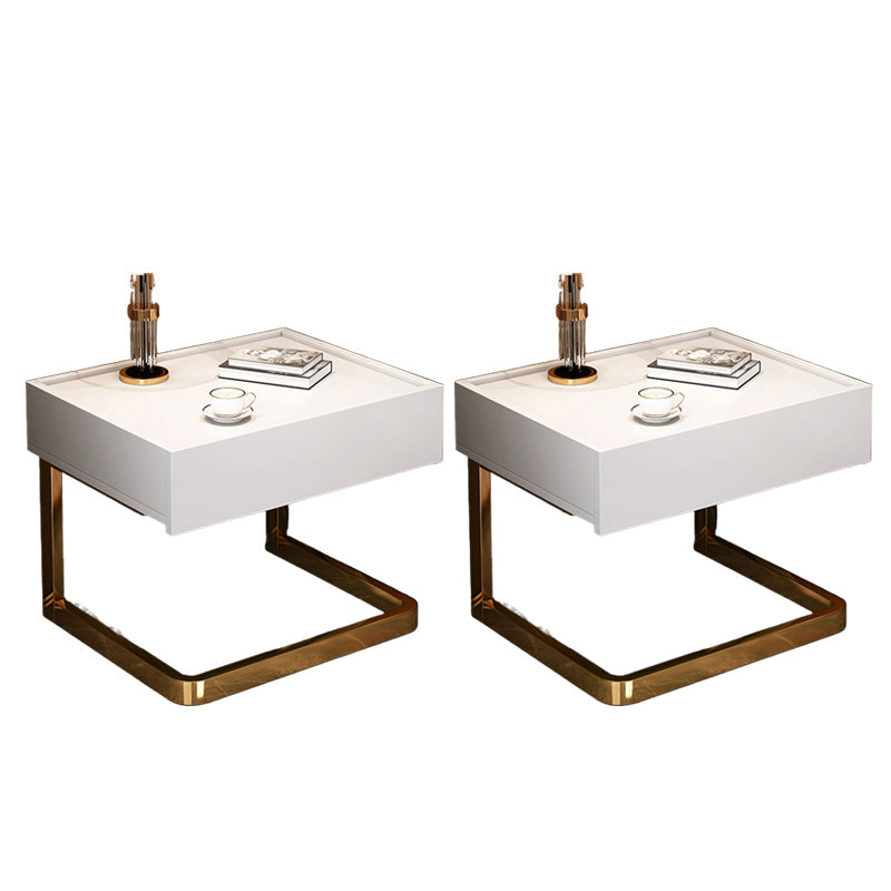 Moderno comodino da letto in legno prodotto moderno con cassetto per camera da letto