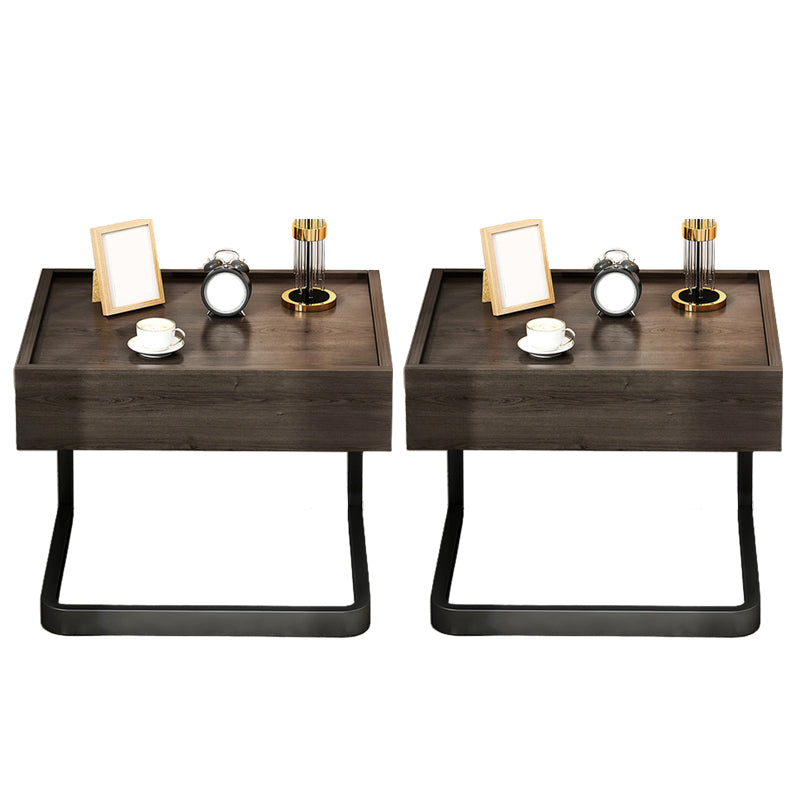 Moderno comodino da letto in legno prodotto moderno con cassetto per camera da letto