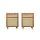 1 Drawer Contemporary Nightstand 1 Door Bedside Cabinet  ,22" Tall