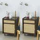 1 Drawer Contemporary Nightstand 1 Door Bedside Cabinet  ,22" Tall