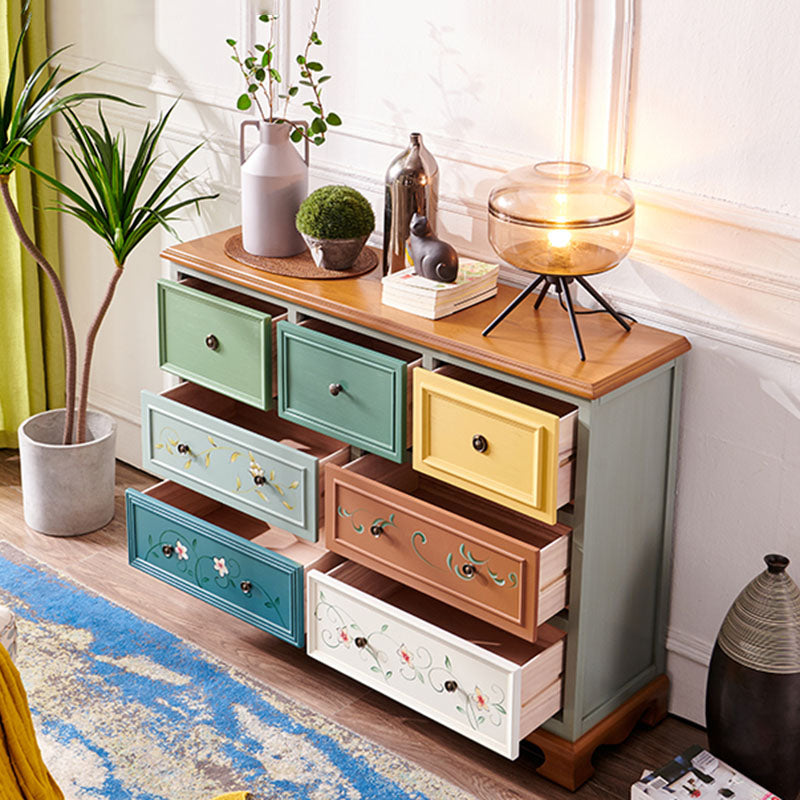 Nautische slaapkamerkist houten 16 "brede opbergkist met laden