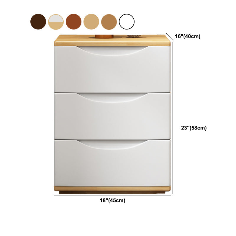 2 /3 laden houten dressoir modern 16 "w opslagkist voor slaapkamer