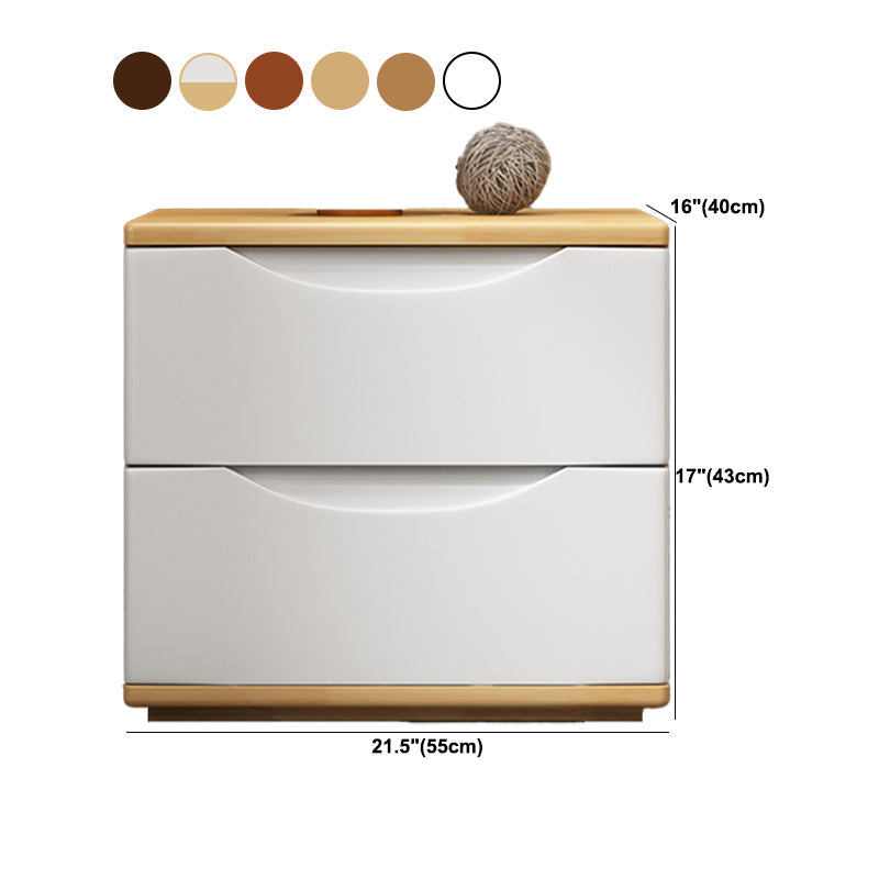 2 /3 laden houten dressoir modern 16 "w opslagkist voor slaapkamer