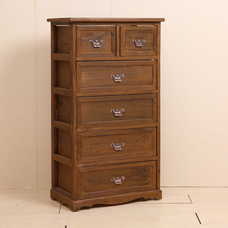 Nautische slaapkamer verticale opbergkast houten borst met laden