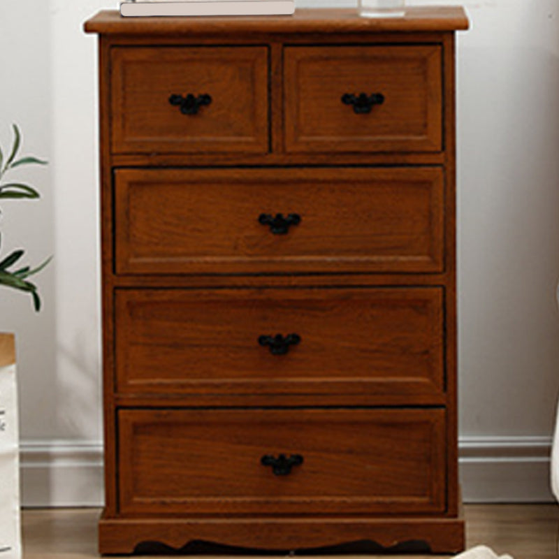 Nautische slaapkamer verticale opbergkast houten borst met laden