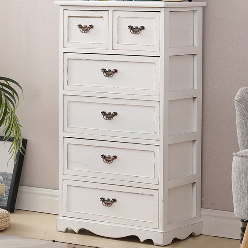 Nautische slaapkamer verticale opbergkast houten borst met laden