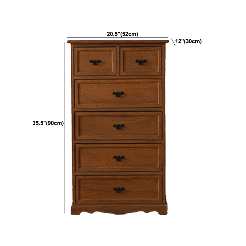 Nautische slaapkamer verticale opbergkast houten borst met laden