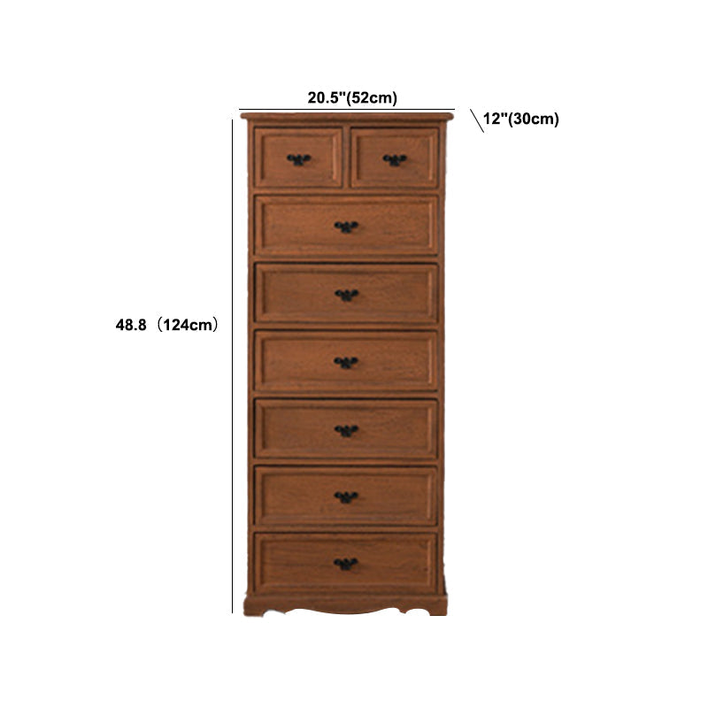 Nautische slaapkamer verticale opbergkast houten borst met laden