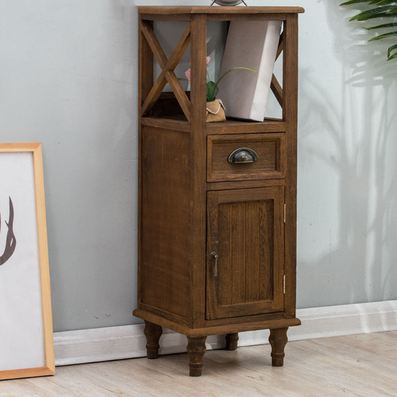 Coffre de chambre à coucher verticale nautique coffre de rangement en bois avec tiroirs