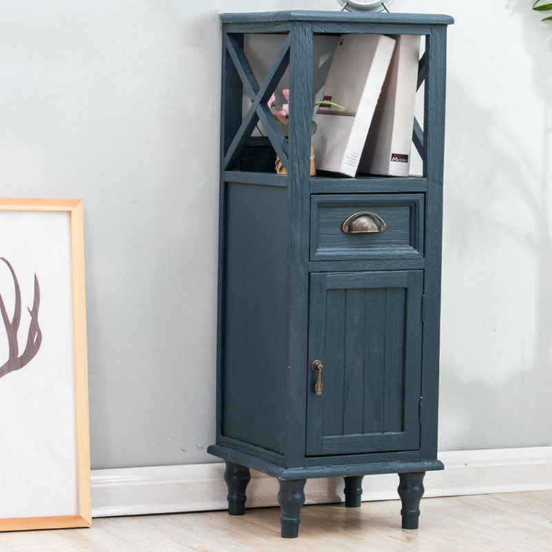 Nautical Vertical Bedroom Chest Wooden Storage Chest with Drawers