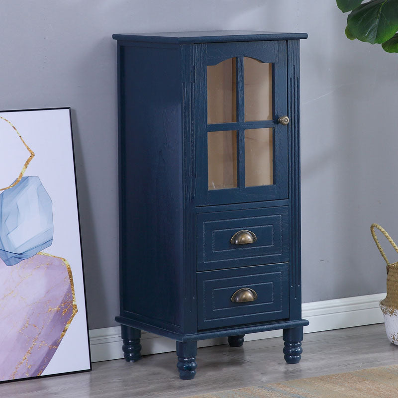 Coffre de chambre à coucher verticale nautique coffre de rangement en bois avec tiroirs