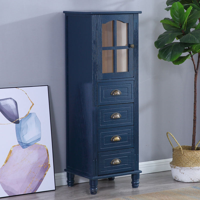 Coffre de chambre à coucher verticale nautique coffre de rangement en bois avec tiroirs