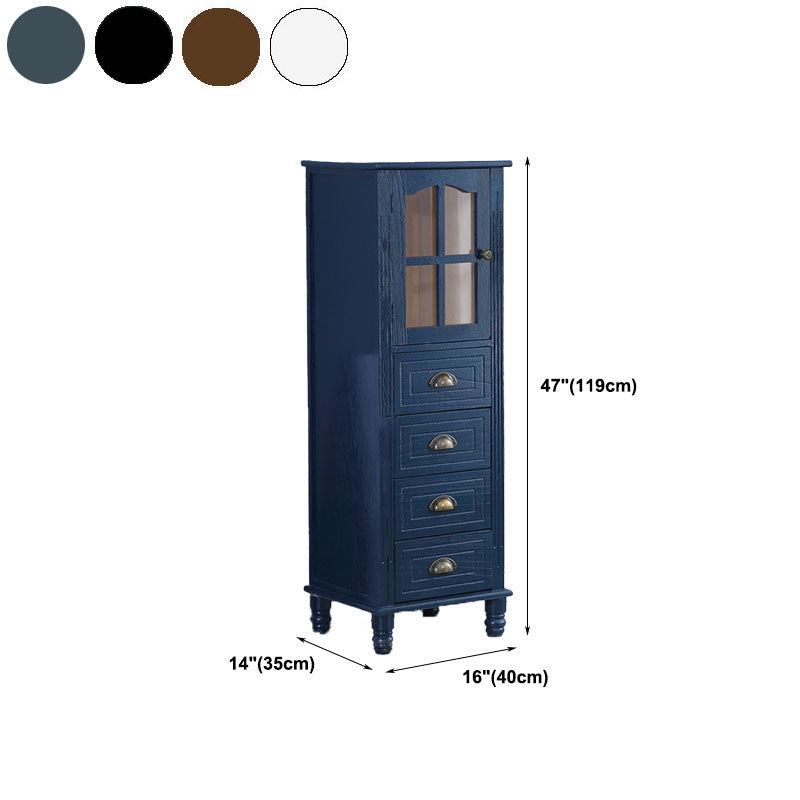 Coffre de chambre à coucher verticale nautique coffre de rangement en bois avec tiroirs