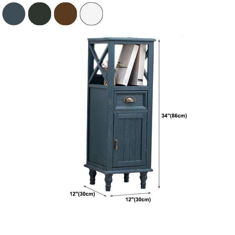 Coffre de chambre à coucher verticale nautique coffre de rangement en bois avec tiroirs