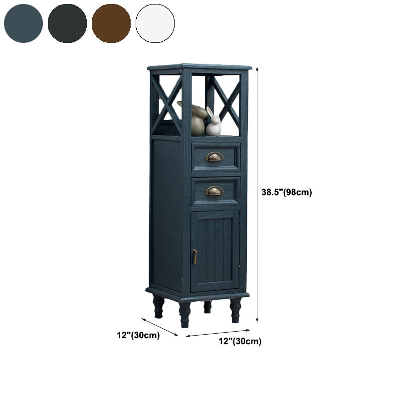 Coffre de chambre à coucher verticale nautique coffre de rangement en bois avec tiroirs