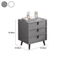 Modern Drawers Included Bedside Cabinet Manufactured Wood Nightstand for Bedroom