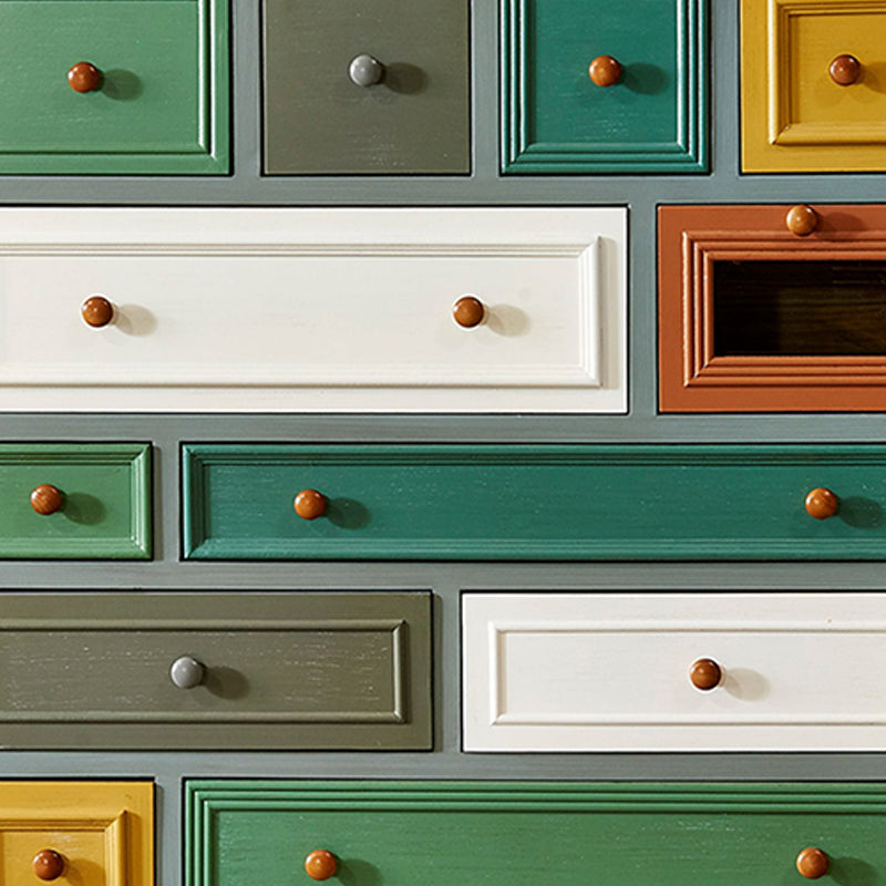 Amerikaanse traditionele opbergkast vast hout opbergkast dressoir