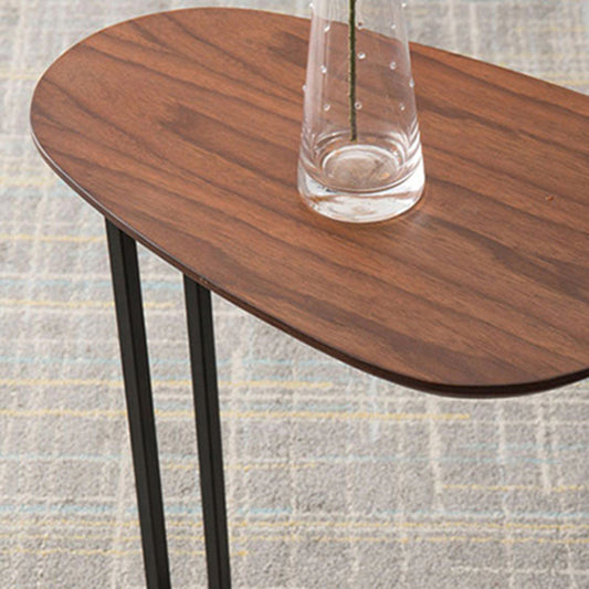 Modern C Corner Table Solid Wood Side End Table for Living Room