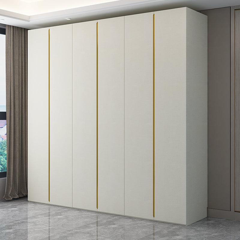 White Wooden Wardrobe Cloth Rod Included Wardrobe Closet for Home Clearhalo 'Armoires & Wardrobes' 'armoires_wardrobes' 'Bedroom Furniture' 'furn' 'furn_armoires_wardrobes' 'Furniture' 6074452