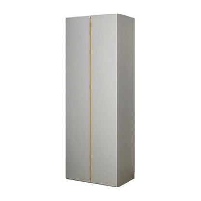 White Wooden Wardrobe Cloth Rod Included Wardrobe Closet for Home Armoires & Wardrobes Clearhalo 'Armoires & Wardrobes' 'armoires_wardrobes' 'Bedroom Furniture' 'furn' 'furn_armoires_wardrobes' 'Furniture' 6074453