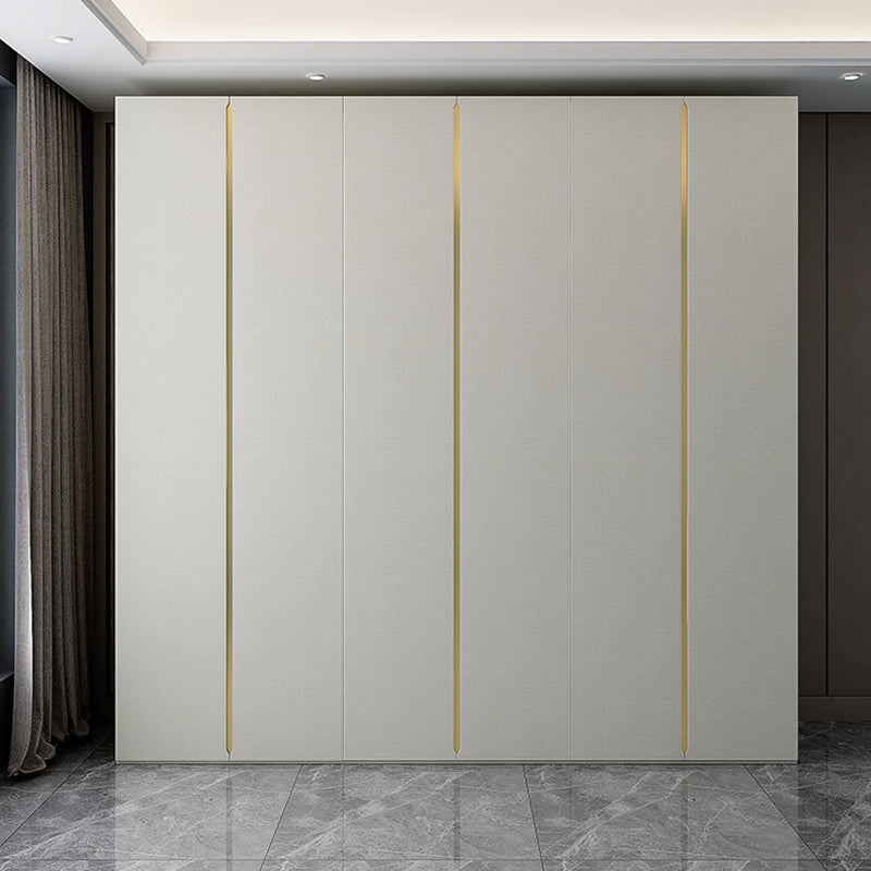 White Wooden Wardrobe Cloth Rod Included Wardrobe Closet for Home Clearhalo 'Armoires & Wardrobes' 'armoires_wardrobes' 'Bedroom Furniture' 'furn' 'furn_armoires_wardrobes' 'Furniture' 6074457
