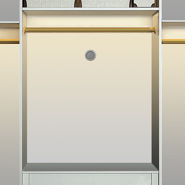 White Wooden Wardrobe Cloth Rod Included Wardrobe Closet for Home Clearhalo 'Armoires & Wardrobes' 'armoires_wardrobes' 'Bedroom Furniture' 'furn' 'furn_armoires_wardrobes' 'Furniture' 6074466