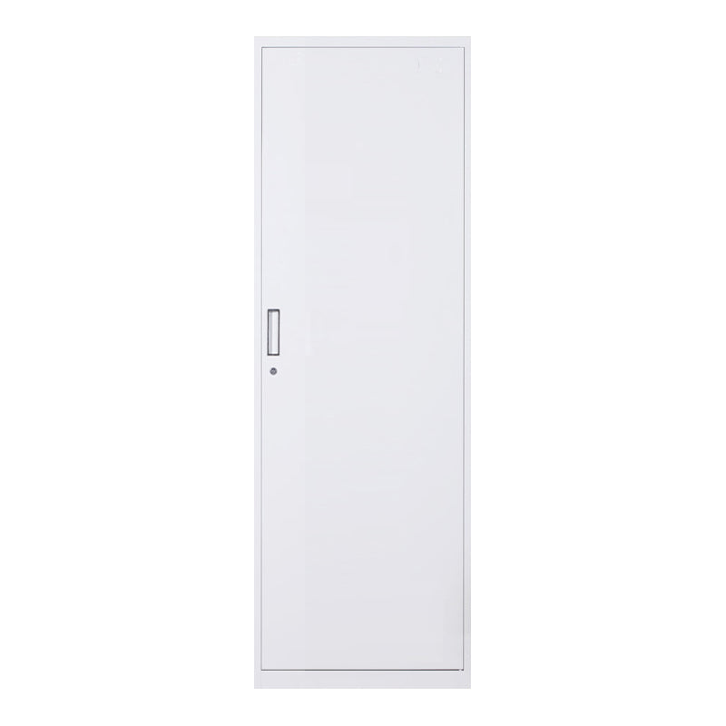 White Hinged Wardrobe Cabinet Contemporary Steel Wardrobe Armoire 1 Clearhalo 'Armoires & Wardrobes' 'armoires_wardrobes' 'Bedroom Furniture' 'furn' 'furn_armoires_wardrobes' 'Furniture' 6074476