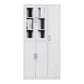 White Hinged Wardrobe Cabinet Contemporary Steel Wardrobe Armoire 5 Clearhalo 'Armoires & Wardrobes' 'armoires_wardrobes' 'Bedroom Furniture' 'furn' 'furn_armoires_wardrobes' 'Furniture' 6074483