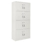 White Hinged Wardrobe Cabinet Contemporary Steel Wardrobe Armoire Clearhalo 'Armoires & Wardrobes' 'armoires_wardrobes' 'Bedroom Furniture' 'furn' 'furn_armoires_wardrobes' 'Furniture' 6074484
