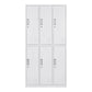 White Hinged Wardrobe Cabinet Contemporary Steel Wardrobe Armoire 6 Clearhalo 'Armoires & Wardrobes' 'armoires_wardrobes' 'Bedroom Furniture' 'furn' 'furn_armoires_wardrobes' 'Furniture' 6074485