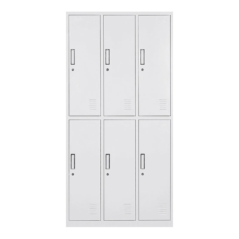 White Hinged Wardrobe Cabinet Contemporary Steel Wardrobe Armoire 6 Clearhalo 'Armoires & Wardrobes' 'armoires_wardrobes' 'Bedroom Furniture' 'furn' 'furn_armoires_wardrobes' 'Furniture' 6074485