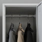 White Hinged Wardrobe Cabinet Contemporary Steel Wardrobe Armoire Clearhalo 'Armoires & Wardrobes' 'armoires_wardrobes' 'Bedroom Furniture' 'furn' 'furn_armoires_wardrobes' 'Furniture' 6074486