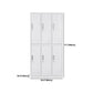 White Hinged Wardrobe Cabinet Contemporary Steel Wardrobe Armoire Clearhalo 'Armoires & Wardrobes' 'armoires_wardrobes' 'Bedroom Furniture' 'furn' 'furn_armoires_wardrobes' 'Furniture' 6074503