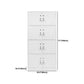 White Hinged Wardrobe Cabinet Contemporary Steel Wardrobe Armoire Clearhalo 'Armoires & Wardrobes' 'armoires_wardrobes' 'Bedroom Furniture' 'furn' 'furn_armoires_wardrobes' 'Furniture' 6074504