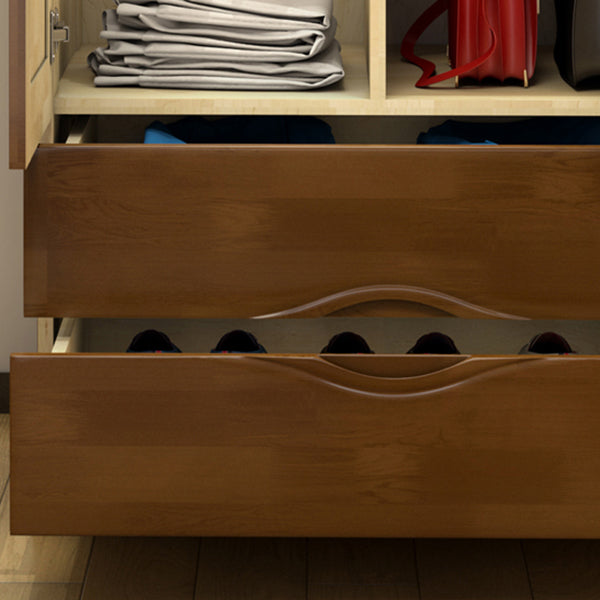 Armoire traditionnelle en caoutchouc avec tiroirs armoire finale mate pour la maison