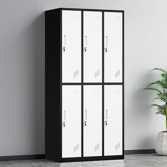 Contemporary Steel Storage Cabinet Non-Hanging Wardrobe Armoire