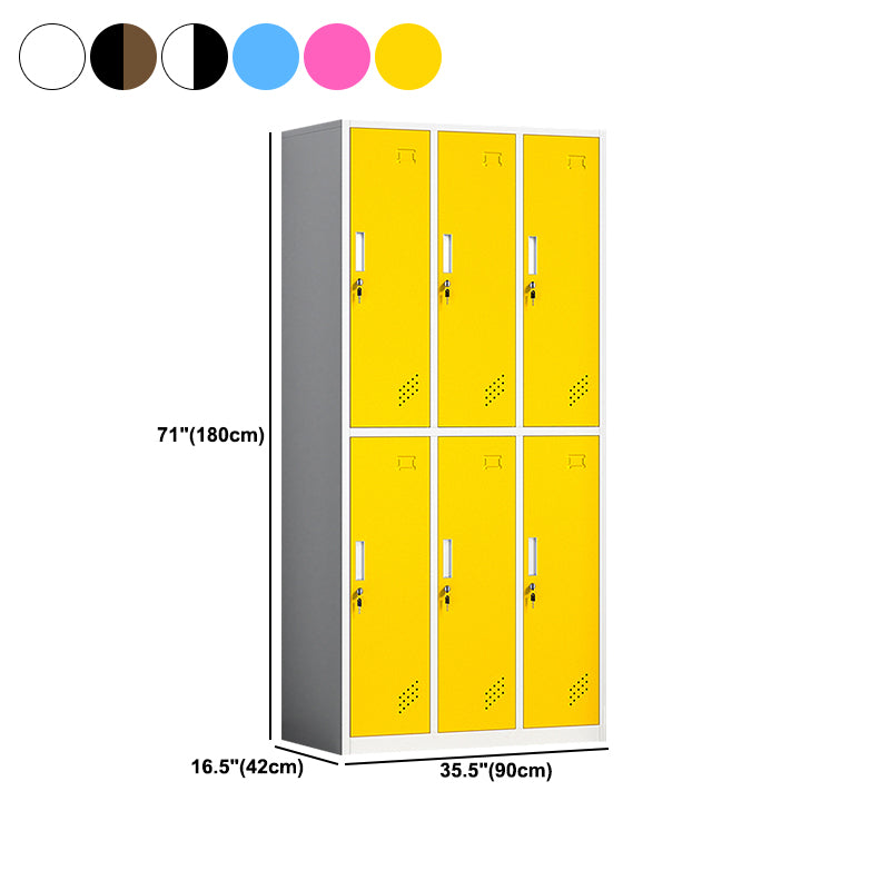 Eigentijdse stalen opbergkastje niet-hangende garderobe armoire