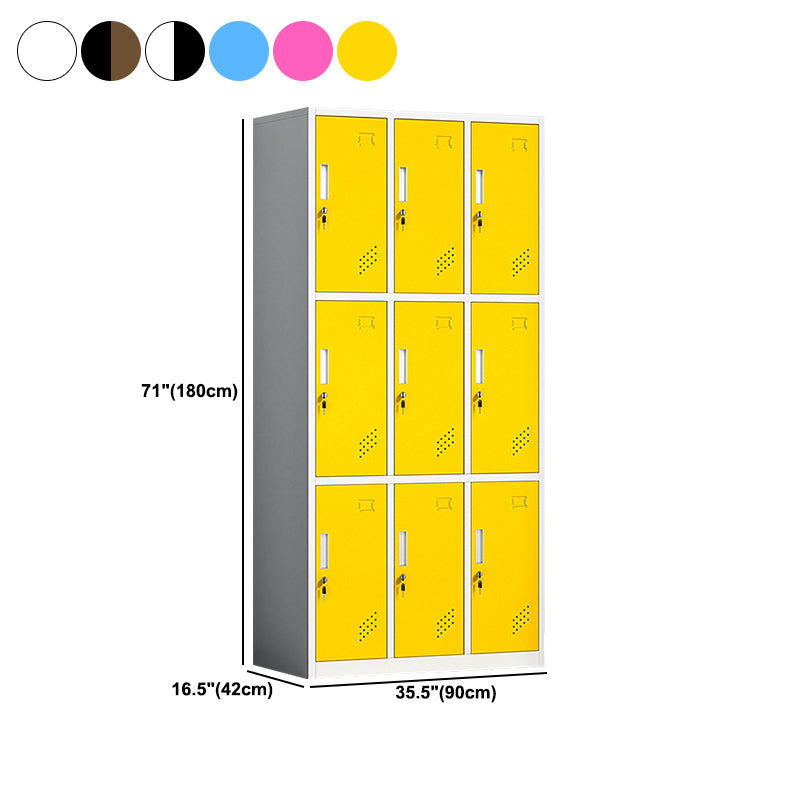 Eigentijdse stalen opbergkastje niet-hangende garderobe armoire