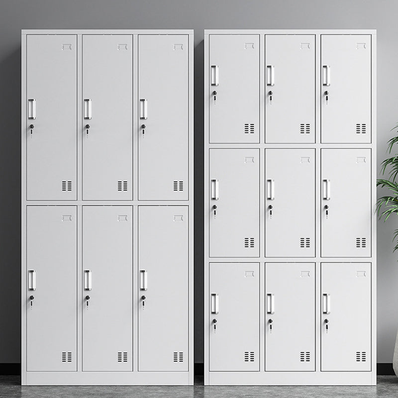 Gabinete de vestuario de acero blanco Armario moderno de armario para el hogar