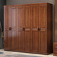 Traditional Walnut Wood Storage Cabinet Brown Cabinet for Home
