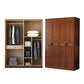 Traditional Walnut Wood Storage Cabinet Brown Cabinet for Home