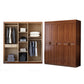 Traditional Walnut Wood Storage Cabinet Brown Cabinet for Home