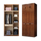 Traditional Walnut Wood Storage Cabinet Brown Cabinet for Home